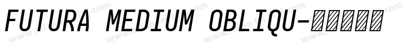 FUTURA MEDIUM OBLIQU字体转换
